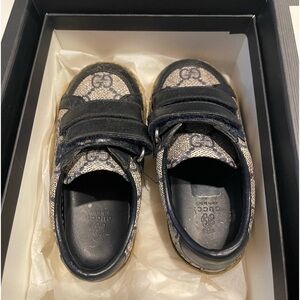 Blue Gucci kids shoes